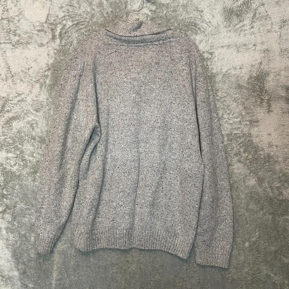 Urban Pipeline Men Classic Preppy Speckled Knit Cowl Neck Pullover Sweater 2XL